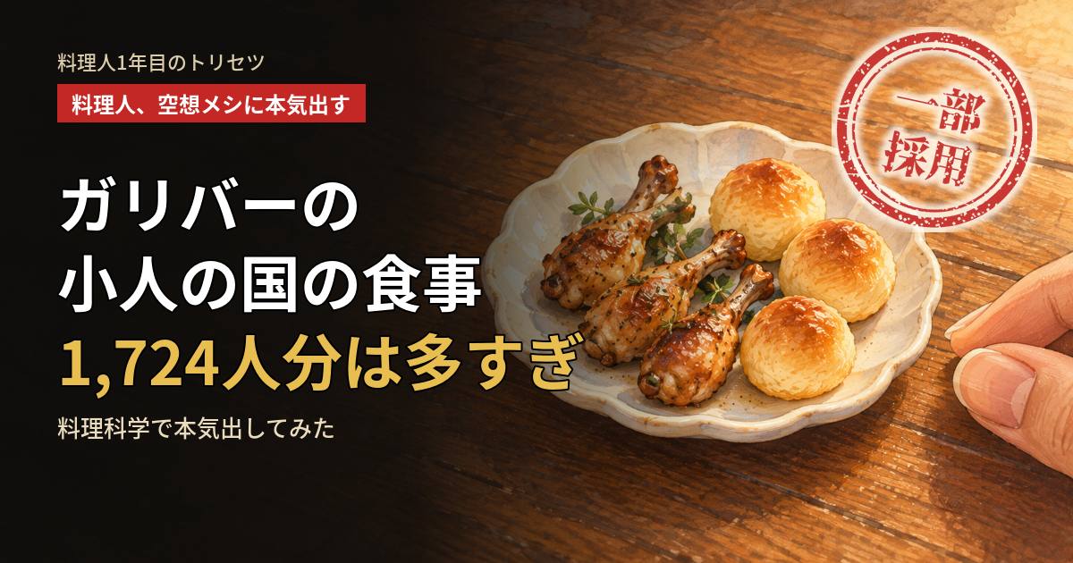 小さな皿にのった、指先ほどの骨付き肉とビー玉ほどの丸いパン